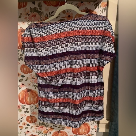 New Directions Size Large Multi Color Blouse - Picture 4 of 7